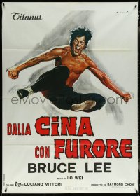 5y0335 CHINESE CONNECTION Italian 1p R1970s kung fu master Bruce Lee, art by Averardo Ciriello!