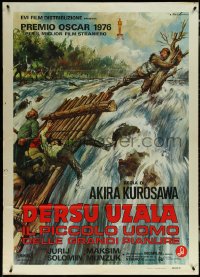 5y0342 DERSU UZALA Italian 1p 1976 Akira Kurosawa, Best Foreign Language Oscar winner, Ciriello art!