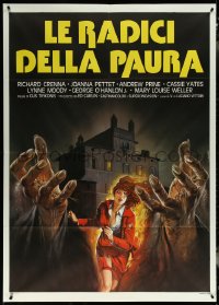 5y0350 EVIL Italian 1p 1978 Richard Crenna, Pettet, Luciano 'Luca' Crovato horror art, ultra rare!