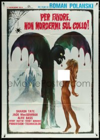 5y0352 FEARLESS VAMPIRE KILLERS Italian 1p R1970s Polanski, Piovano art of vampire & Sharon Tate!