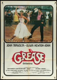 5y0365 GREASE Italian 1p 1978 John Travolta & Olivia Newton-John dancing, classic musical!