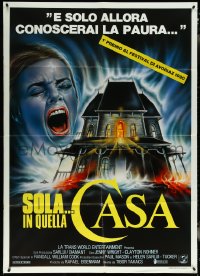 5y0371 I, MADMAN Italian 1p 1989 cool haunted house horror artwork by Casaro!