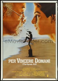 5y0373 KARATE KID Italian 1p 1984 Pat Morita, Ralph Macchio, teen martial arts classic!