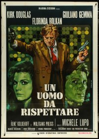 5y0632 MASTER TOUCH Italian 1p 1971 different Iaia art of Kirk Douglas, Florinda Bolkan & Gemma!