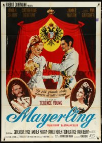 5y0633 MAYERLING Italian 1p 1969 different art of Omar Sharif & Catherine Deneuve by De Seta!