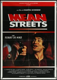 5y0382 MEAN STREETS Italian 1p R1980s Martin Scorsese, best close up of Robert De Niro with gun!