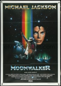 5y0384 MOONWALKER Italian 1p 1988 great sci-fi art of pop music legend Michael Jackson!