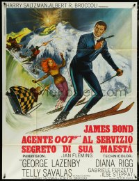 5y0635 ON HER MAJESTY'S SECRET SERVICE Italian 1p R1970s Lazenby's only Bond, McGinnis/McCarthy art!