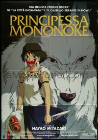 5y0398 PRINCESS MONONOKE Italian 1p R2014 Hayao Miyazaki's Mononoke-hime, anime, cool wolf art!