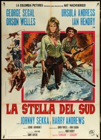 5y0412 SOUTHERN STAR Italian 1p 1969 different art of sexy Ursula Andress & George Segal in Africa!