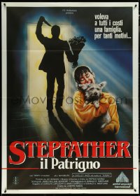 5y0413 STEPFATHER Italian 1p 1986 psycho killer Terry O'Quinn at mirror wondering, Who am I here!