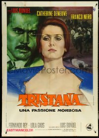 5y0645 TRISTANA Italian 1p 1970 Luis Bunuel, art of Catherine Deneuve by Averardo Ciriello!