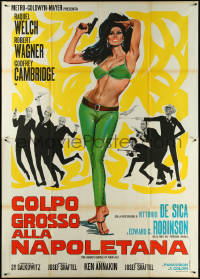 5y0258 BIGGEST BUNDLE OF THEM ALL Italian 2p 1968 Robert McGinnis art of sexy Raquel Welch in bikini!