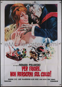 5y0270 FEARLESS VAMPIRE KILLERS Italian 2p R1970s Roman Polanski, Piovano art of sexy Sharon Tate!