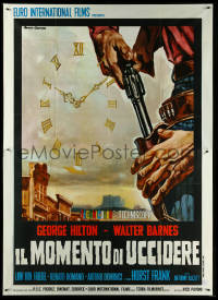 5y0608 MOMENT TO KILL Italian 2p 1968 cool spaghetti western art by Rodolfo Gasparri!