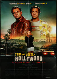 5y0294 ONCE UPON A TIME IN HOLLYWOOD Italian 2p 2019 Leonardo DiCaprio, Brad Pitt & Margot Robbie!