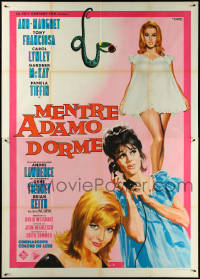 5y0300 PLEASURE SEEKERS Italian 2p 1965 Nistri art of sexy Ann-Margret, Carol Lynley & Pamela Tiffin!