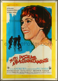 5y0311 SOUND OF MUSIC Italian 2p 1965 smiling Julie Andrews by Enzo Nistri!