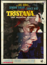 5y0611 TRISTANA Italian 2p 1970 Luis Bunuel, best art of Catherine Deneuve by Averardo Ciriello