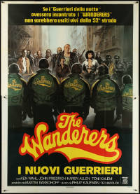 5y0313 WANDERERS Italian 2p 1979 Philip Kaufman's 1960s New York City teen gang cult classic!