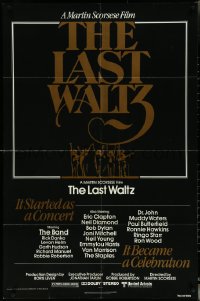 5y1233 LAST WALTZ 1sh 1978 Martin Scorsese, it started as a rock concert & became a celebration!