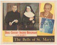 5y0760 BELLS OF ST. MARY'S LC 1946 c/u of priest Bing Crosby with nun Ingrid Bergman, Leo McCarey!