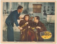 5y0774 DAISY KENYON LC #5 1947 worried Joan Crawford sitting between Henry Fonda & Dana Andrews!