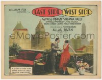 5y0740 EAST SIDE WEST SIDE TC 1927 boxer George O'Brien & Virginia Valli by New York skyline, rare!