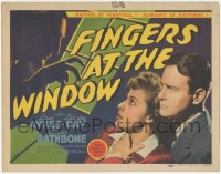 5y0741 FINGERS AT THE WINDOW TC 1942 Lew Ayres feigns insanity to get committed & catch the killer!