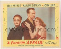 5y0787 FOREIGN AFFAIR LC #3 1948 portrait of John Lund between Marlene Dietrich & Jean Arthur!