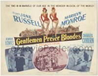 5y0742 GENTLEMEN PREFER BLONDES TC 1953 art + photos of super sexy Marilyn Monroe & Jane Russell!