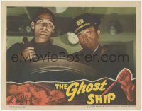 5y0791 GHOST SHIP LC 1943 Captain Richard Dix behind ship's wheel, produced by Val Lewton!