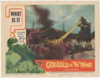 5y0793 GODZILLA VS. THE THING LC #6 1964 special FX scene with Gojira vs Mothra in larva form!