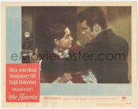 5y0801 HEIRESS LC #3 1949 William Wyler, best close up of Olivia de Havilland & Montgomery Clift!