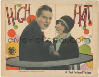 5y0802 HIGH HAT LC 1927 great image of young Ben Lyon & Mary Brian in giant top hat, ultra rare!