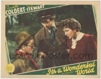 5y0809 IT'S A WONDERFUL WORLD LC 1939 James Stewart asks Boy Scout to help Claudette Colbert out!