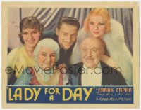 5y0814 LADY FOR A DAY LC 1933 Frank Capra, posed cast portrait of William, Kibbee, Robson, rare!