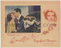 5y0821 MAGNIFICENT OBSESSION LC 1935 two great images of Irene Dunne & Robert Taylor, ultra rare!