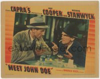 5y0833 MEET JOHN DOE LC 1941 Gary Cooper at bar listens to James Gleason, directed by Frank Capra!