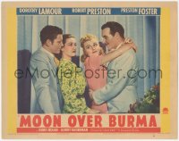 5y0842 MOON OVER BURMA LC 1940 pretty Dorothy Lamour, Robert Preston, Preston Foster, Doris Nolan