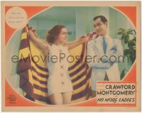 5y0855 NO MORE LADIES LC 1935 sexy Joan Crawford shows off her swimsuit to Robert Montgomery, rare!