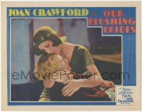 5y0864 OUR BLUSHING BRIDES LC 1930 close up of sad Joan Crawford cradling Anita Page, very rare!