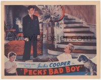 5y0869 PECK'S BAD BOY LC R1938 Jackie Searl wearing suit over fallen Jackie Cooper, very rare!