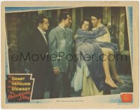 5y0874 PHILADELPHIA STORY LC 1940 Cary Grant w/James Stewart & Katharine Hepburn, who were swimming!