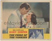 5y0878 PRIDE OF THE YANKEES LC 1942 Gary Cooper as baseball legend Lou Gehrig c/u withTeresa Wright!