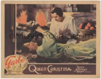 5y0884 QUEEN CHRISTINA LC 1933 John Gilbert stares at Greta Garbo eating grapes, ultra rare!