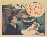 5y0892 RICHEST GIRL IN THE WORLD LC 1934 Miriam Hopkins on couch glaring at Joel McCrea, ultra rare!