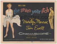 5y0748 SEVEN YEAR ITCH TC 1955 Billy Wilder, classic image of sexy Marilyn Monroe w/ skirt blowing!