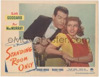 5y0933 STANDING ROOM ONLY LC #5 1944 close up of Fred MacMurray giving advice to Paulette Goddard!