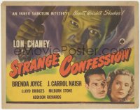 5y0749 STRANGE CONFESSION TC 1945 great images of Lon Chaney Jr., J. Carroll Naish, Brenda Joyce!